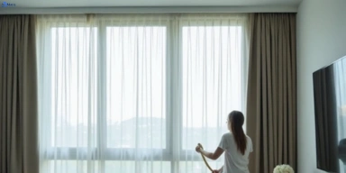 Delicate sheer drape cleaning ningi Matty Curtain Cleaning
