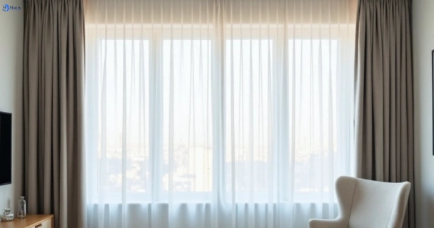Freshly steam cleaned curtains in ningi QLD